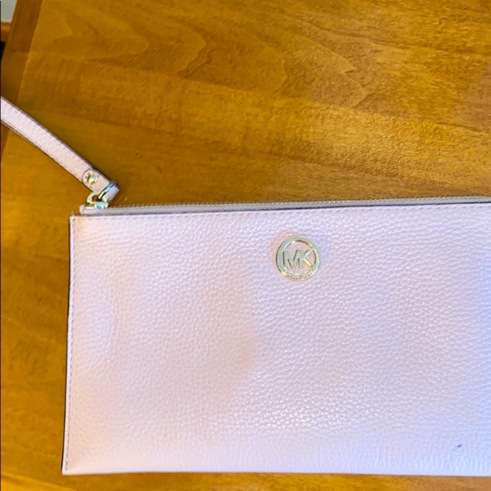 Pink Michael Kors Wristlet